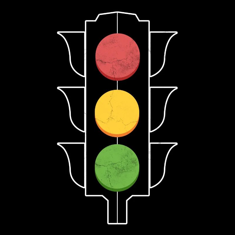 Vague verte de feu de circulation