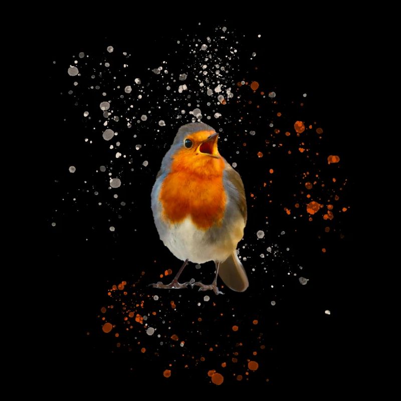 cute chirping robin Robin