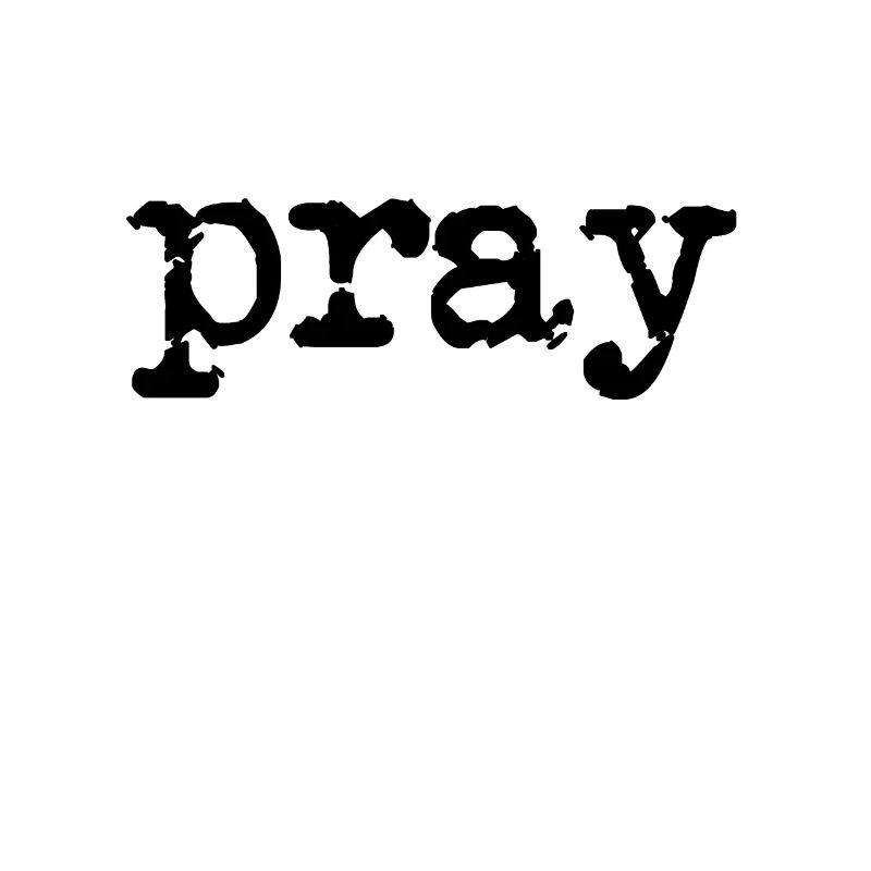 pray typewriter black