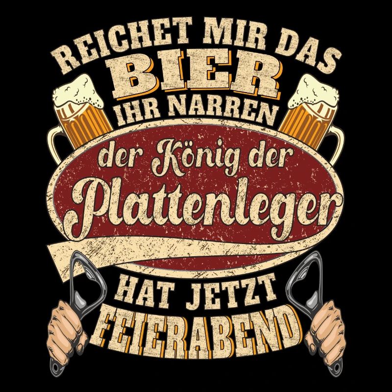 Plattenleger Bier Feierabend