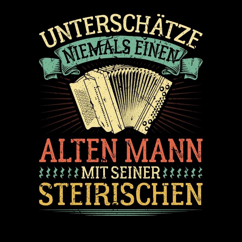 Alter Mann Mit Steirische Harmonika, Lustiges