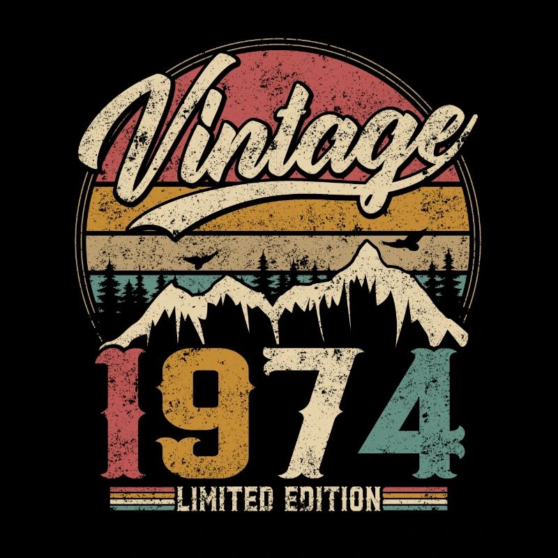 Vintage 1974 Limited Edition Geburtstagsgeschenk