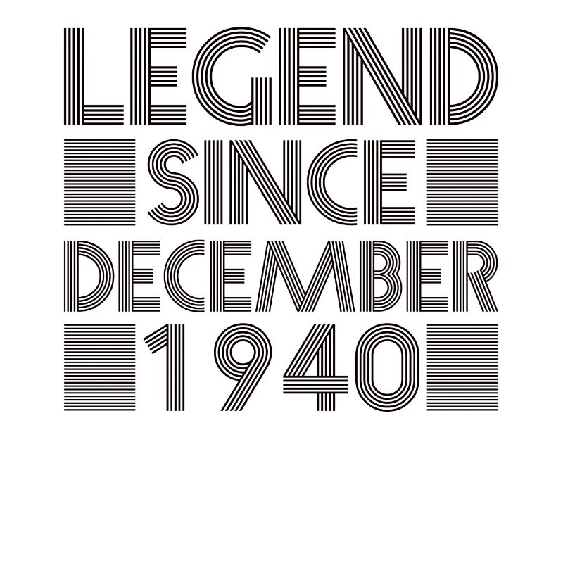 Legenden Geburtstag Dezember 1940 geboren Geschenk