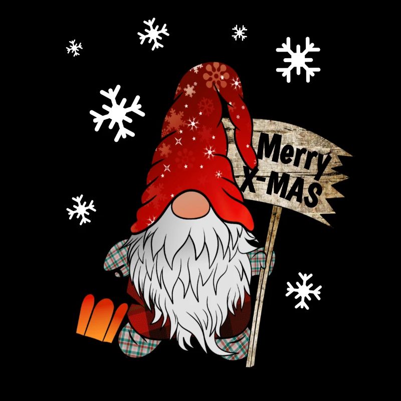 Gnome de Noël avec flocons de neige X Elfes du Mas