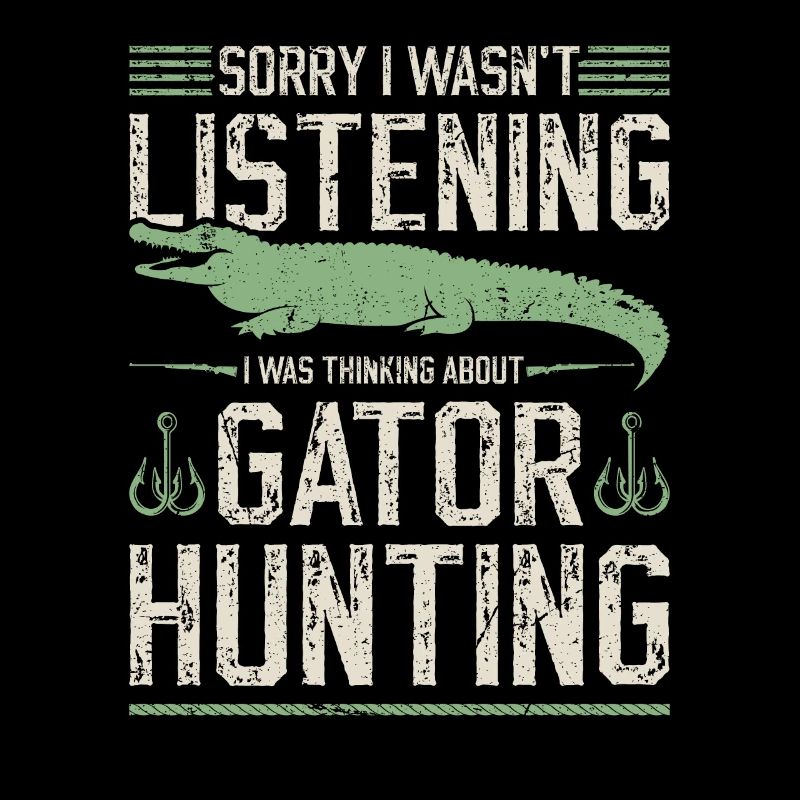 Chasseur d’alligators, penser à la chasse au gator