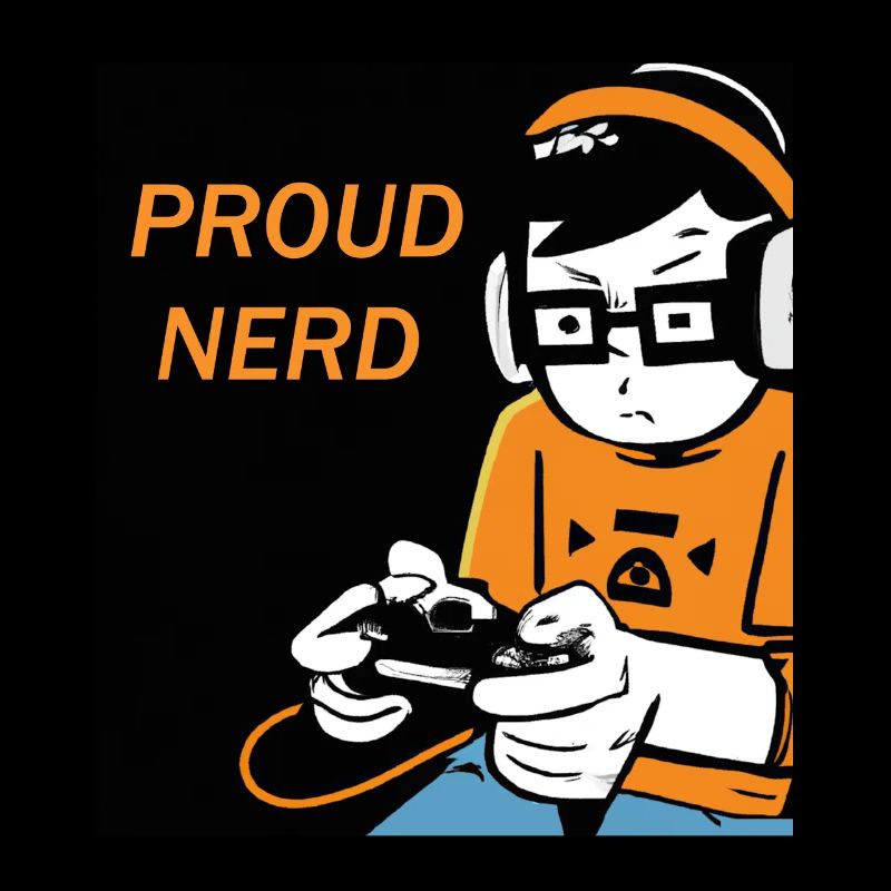 Nerd du jeu disant drôle
