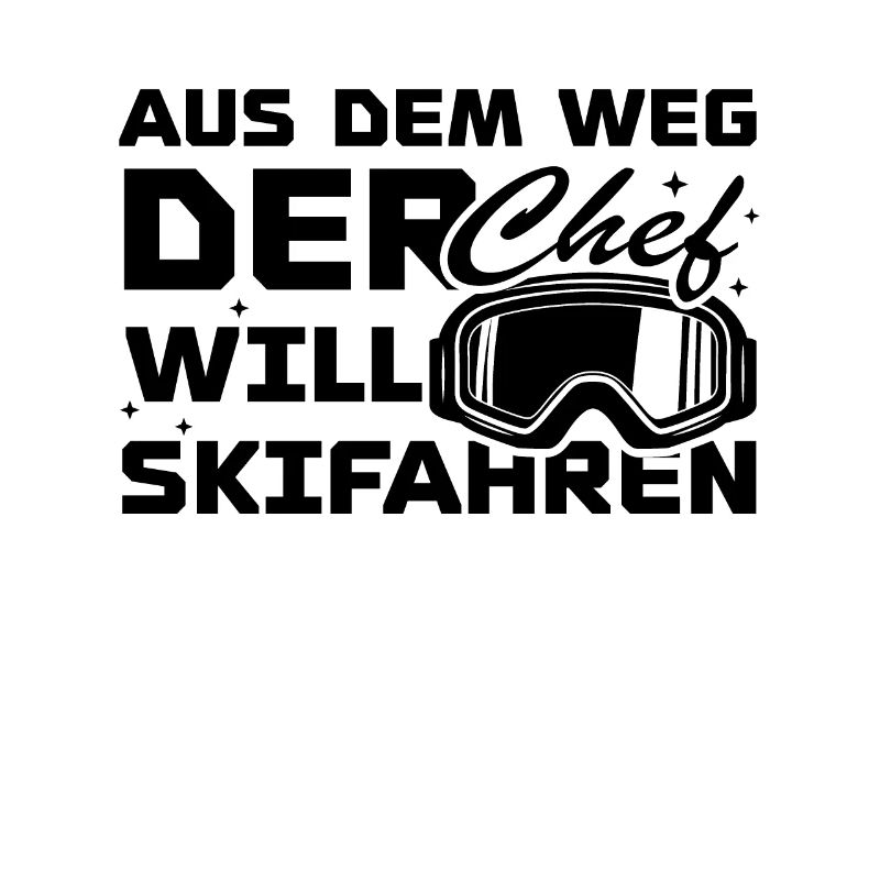 Aus dem weg der chef will skifahren