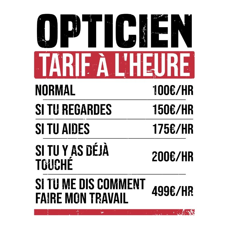 Optiker Stundensatz Geschenkidee Humor