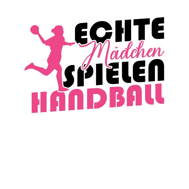 Echte Mädchen spielen Handball