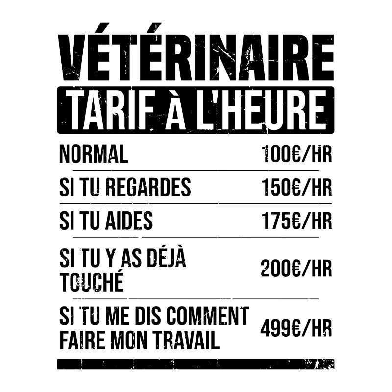 Veterinarian Hourly Rate Humor Gift Idea
