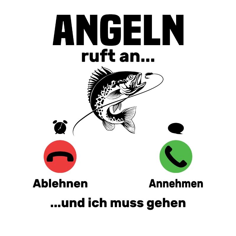 Angler calls, funny angler gift