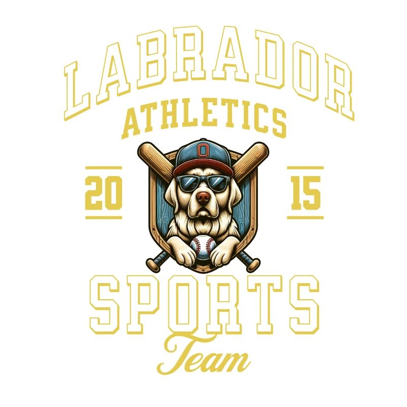 Labrador Athletics Baseball Mignon Conception d’équipe