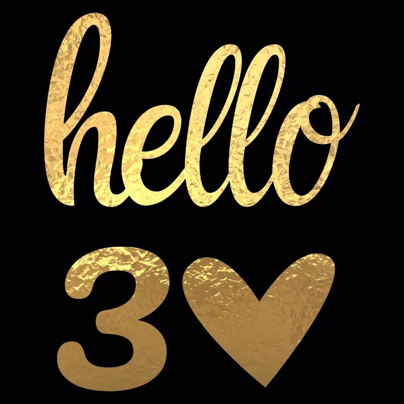Hello 30 doré