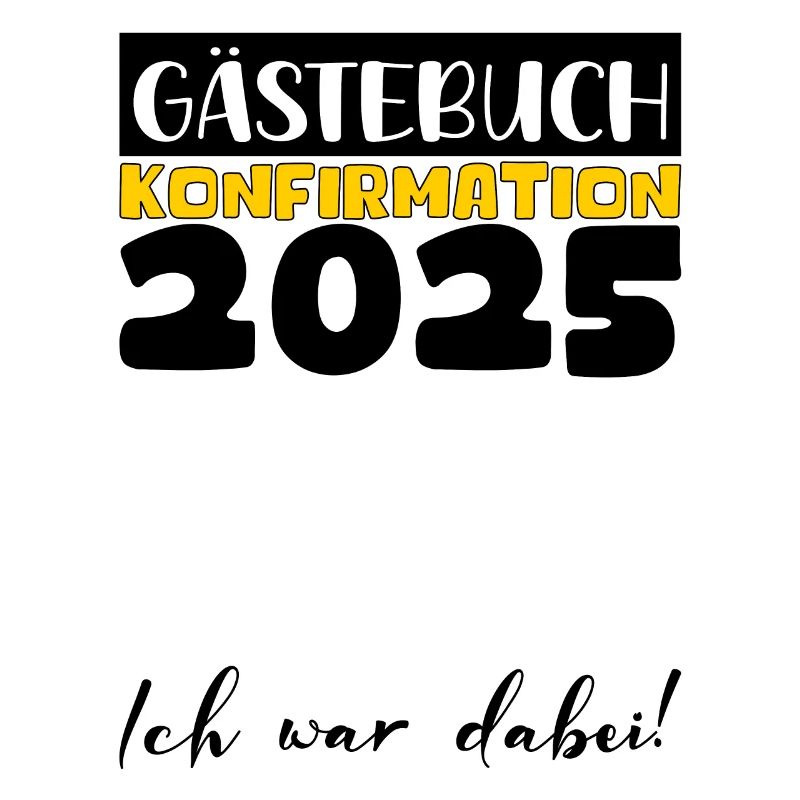 Konfirmation 2025 Gästebuch Deko Mädchen Jungen