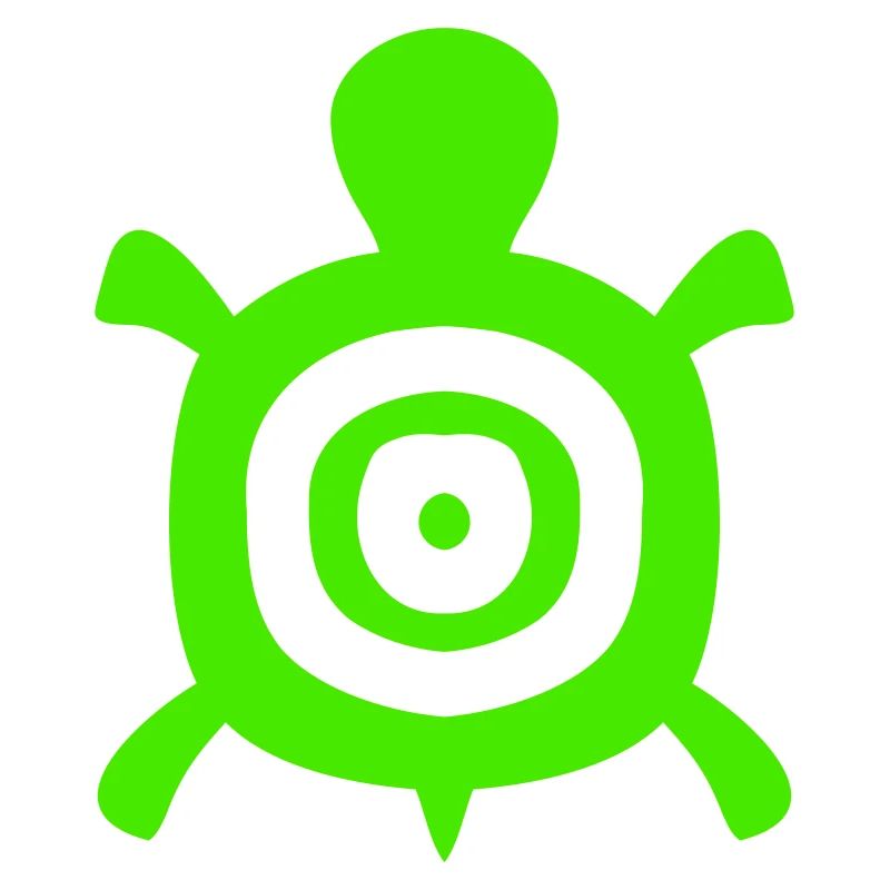 Turtle Turtle Shell Circles Tank Logo
