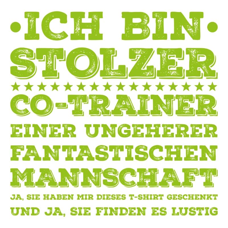 Ich bin Stolzer co-Trainer einer Mannschaft