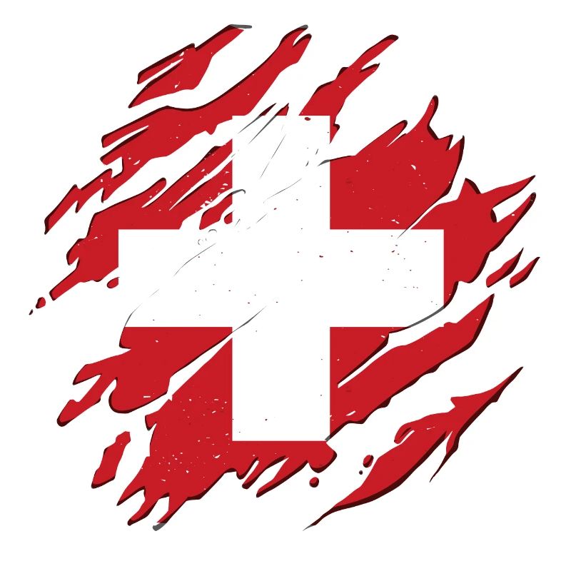 Suisse Drapeau Risses Rayures Rayures Rayures rayures CH