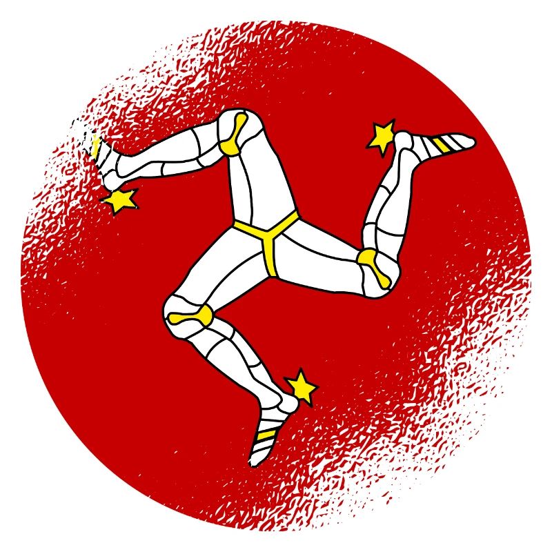 Drapeau de l’île de Man Triskele Drapeau de l’île de Man
