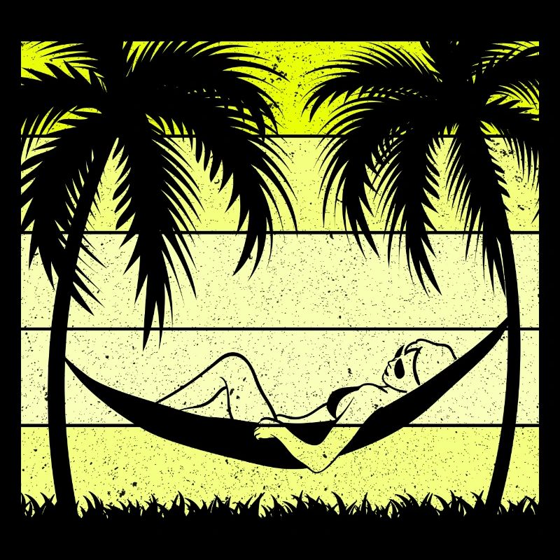 Hammock Chilling Palm Trees