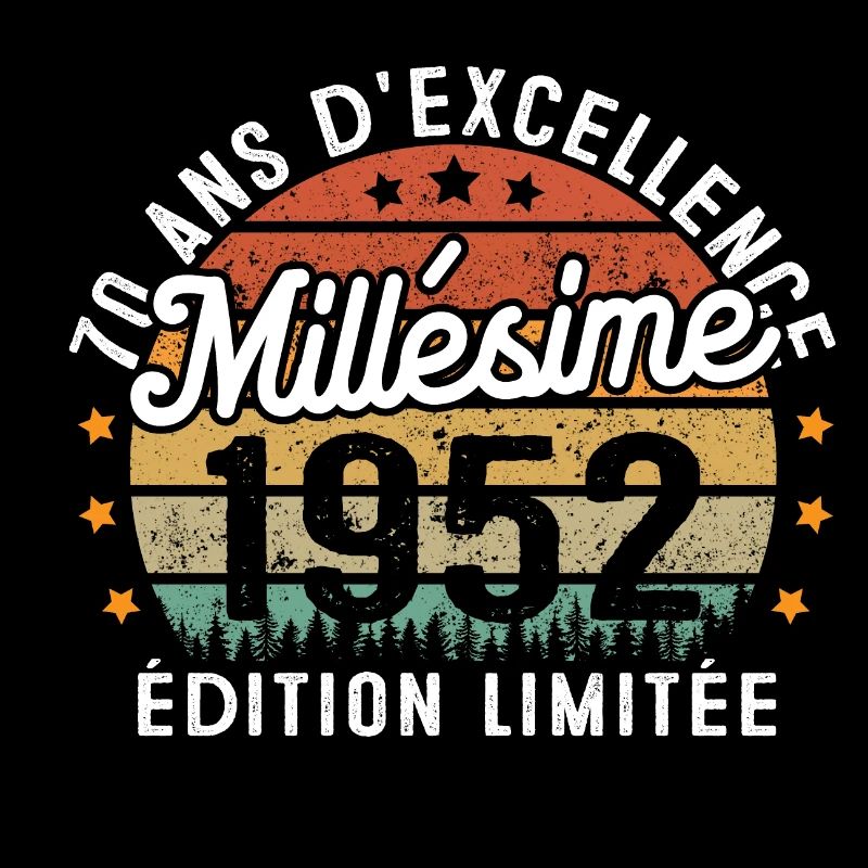 Cadeau d'anniversaire 70 Ans Millésime 1952