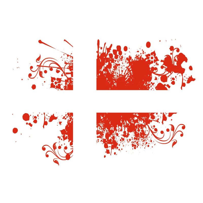 Drapeau du Danemark Brosse Copenhague éclaboussures de peinture DK