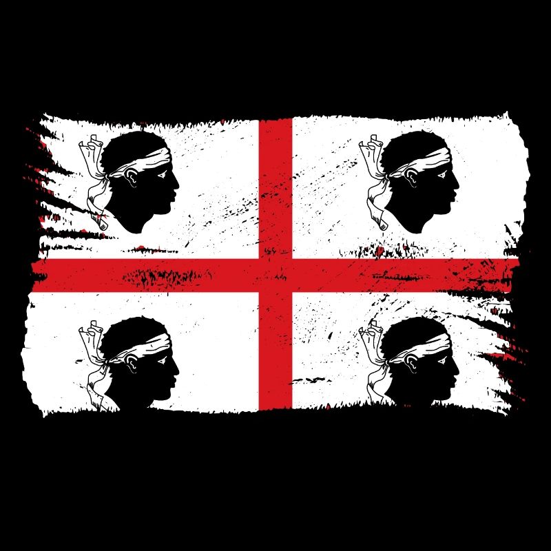 Drapeau de la Sardaigne Drapeau sarde Drapeau de la Sardaigne