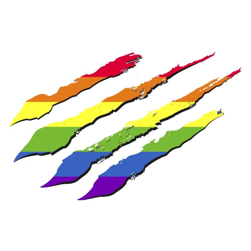 Drapeau arc-en-ciel Griffes Griffes LGBT CSD