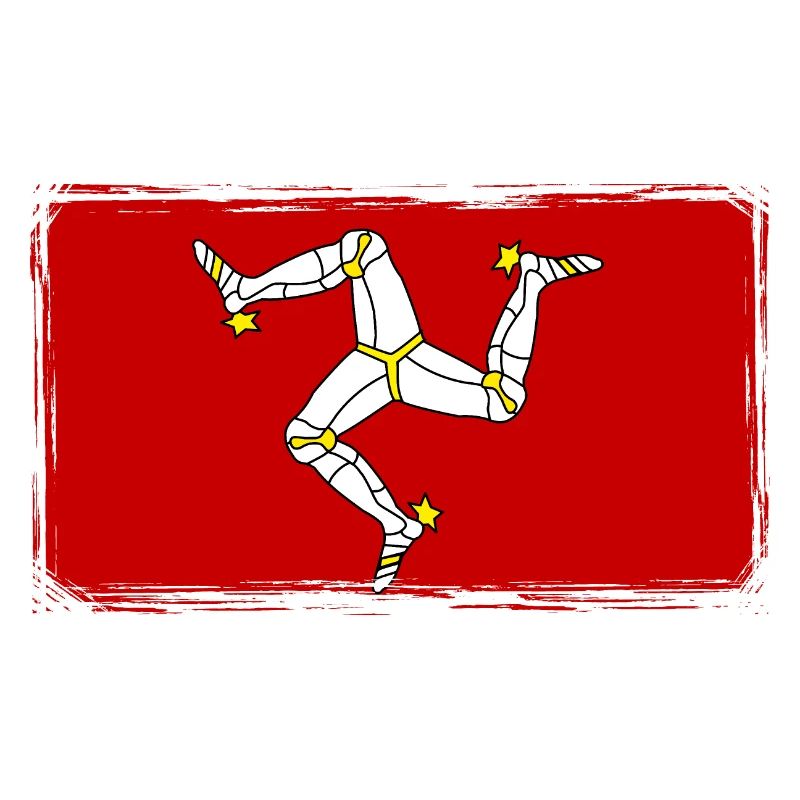 Drapeau de l’île de Man Triskele Drapeau de l’île de Man