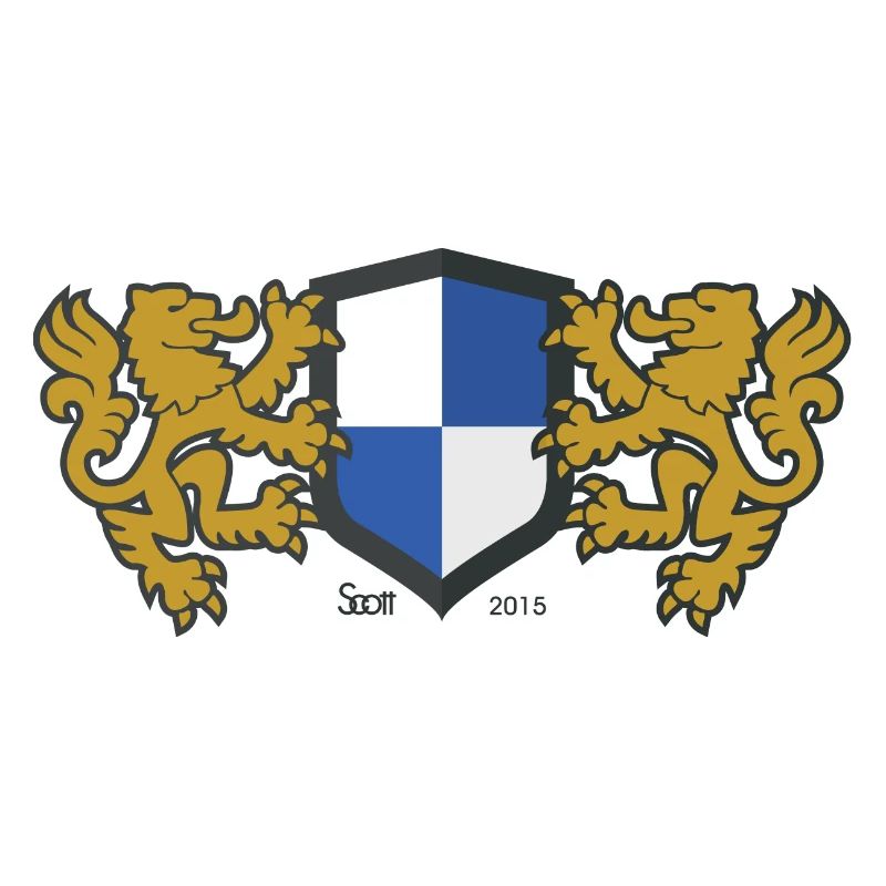 lion crest blue white