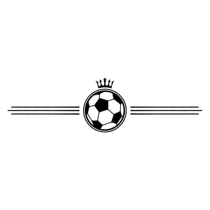 soccer crest crown stroke