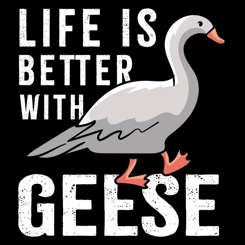 Life With Gänse Netter ironischer Gänsevogel
