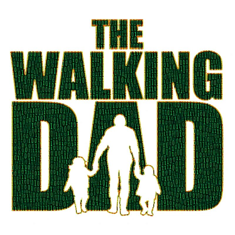 The walking Dad Vater Code Vatertag Geschenk