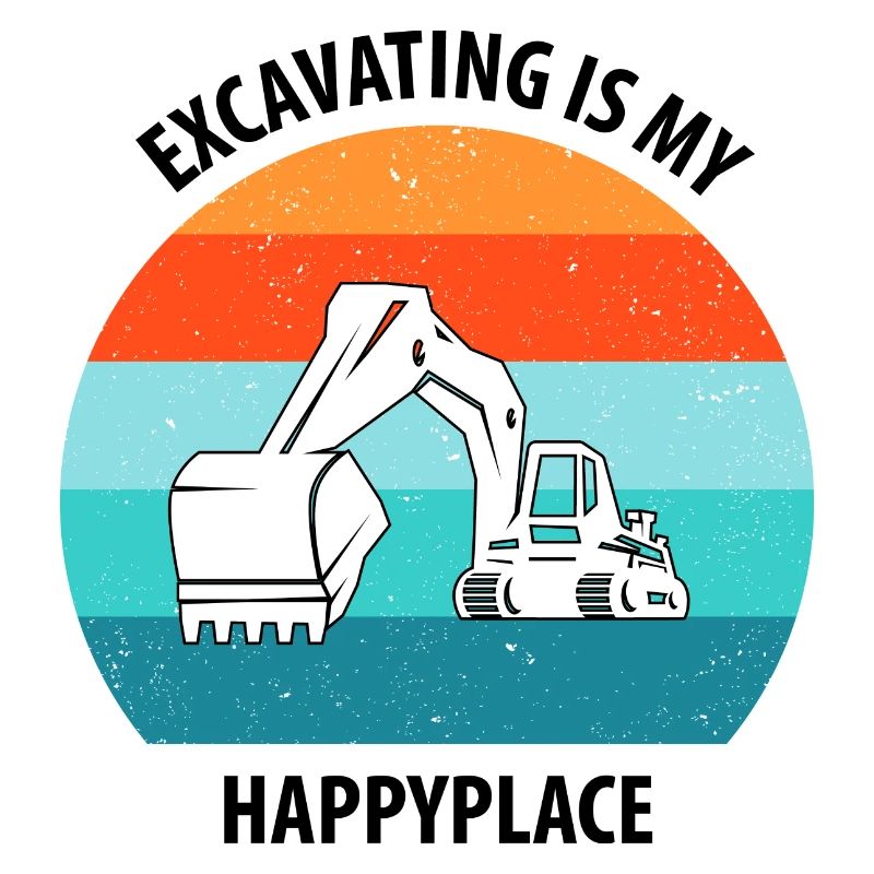 Bagger Baggerfahrer Baggerwagen