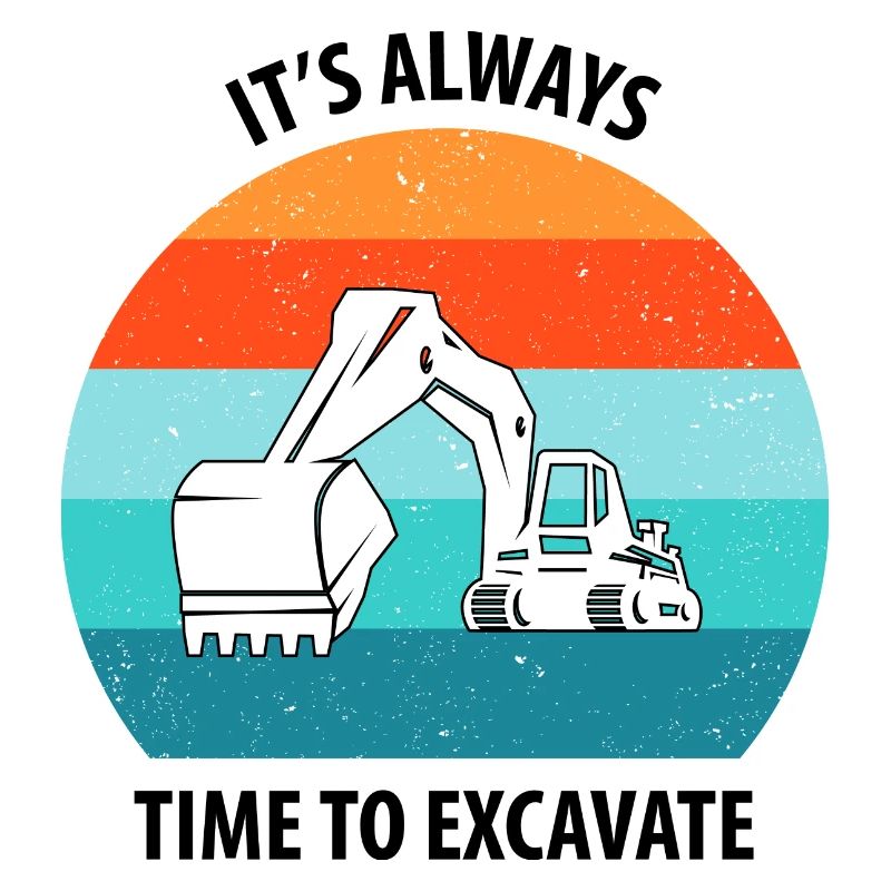 Bagger Baggerfahrer Baggerwagen