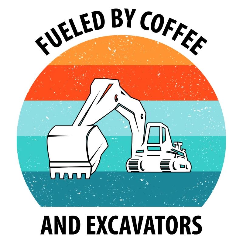 Bagger Baggerfahrer Baggerwagen