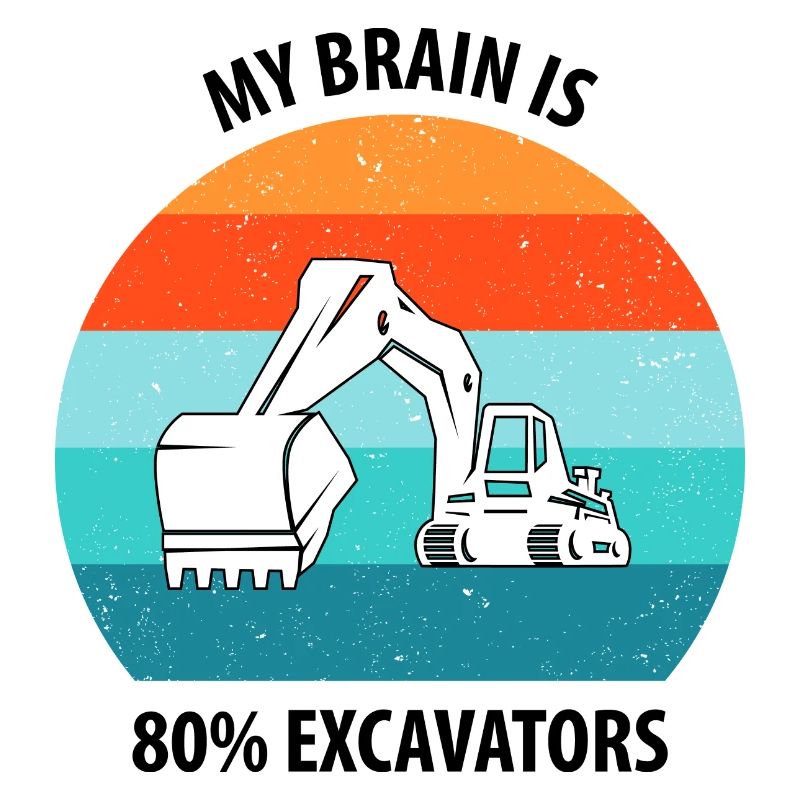 Bagger Baggerfahrer Baggerwagen