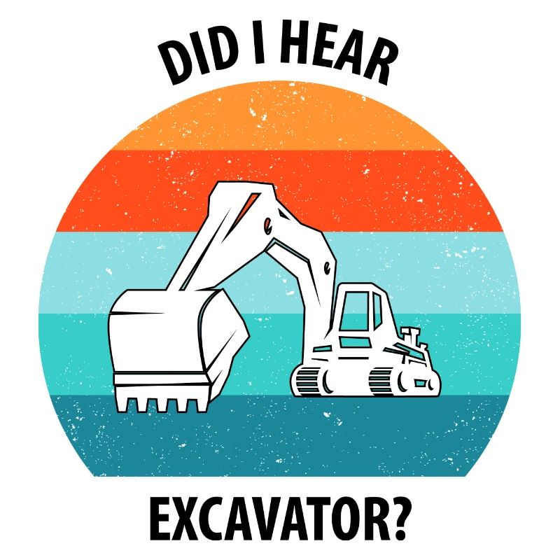 Bagger Baggerfahrer Baggerwagen