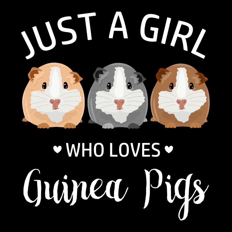 Nur ein Mädchen, das Meerschweinchen liebt