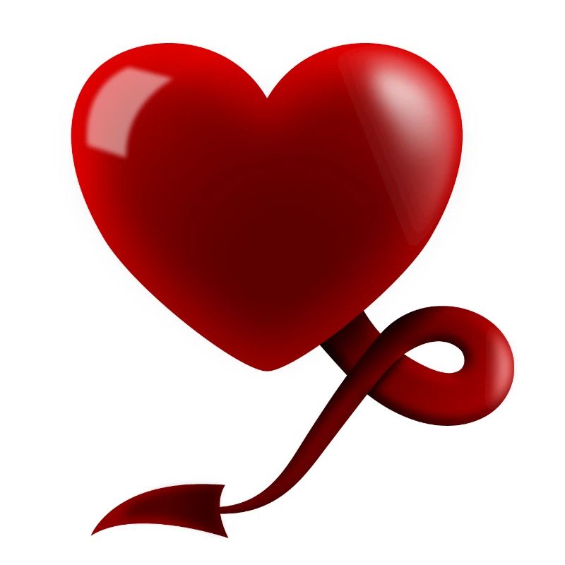 Coeur avec queue du diable