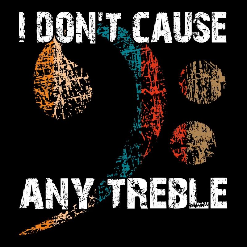 Basse et pas d’aigus - clé de basse avec dicton