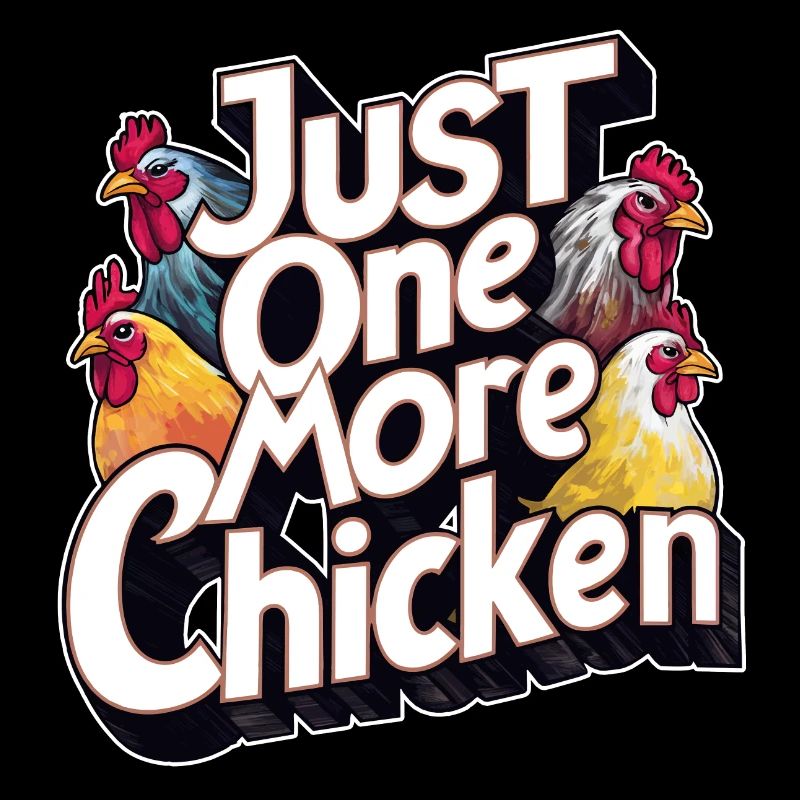 Nur noch ein Huhn lustigers Hühnerdesign Spruch