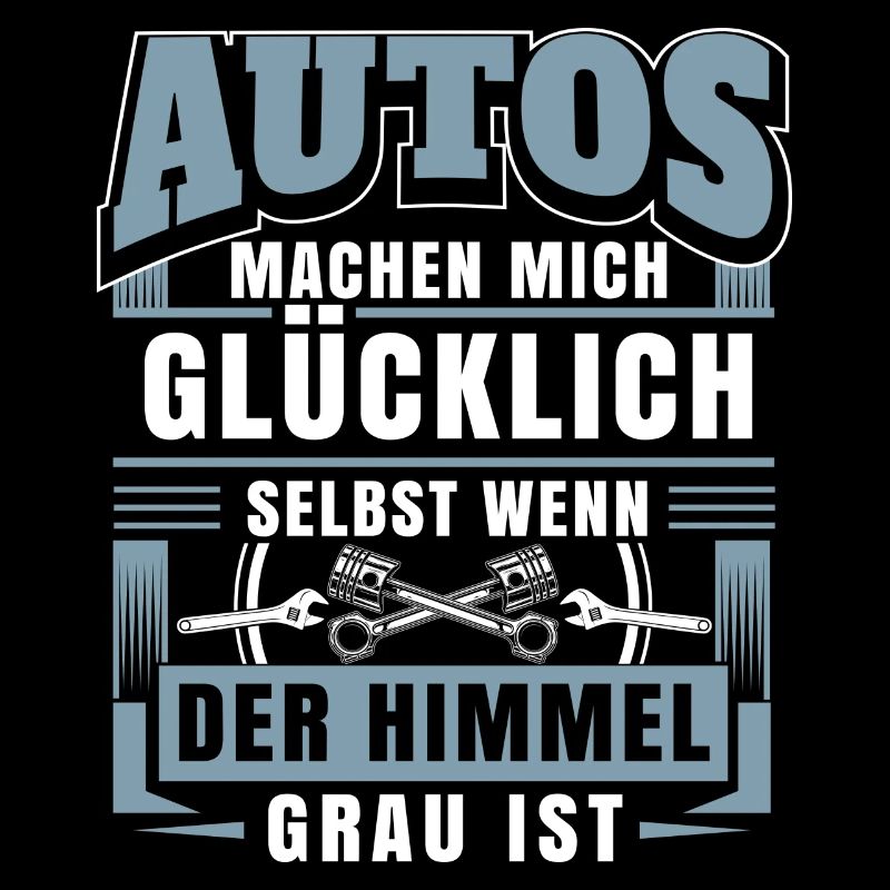 Autos machen glücklich selbst wenn der Himmel Grau