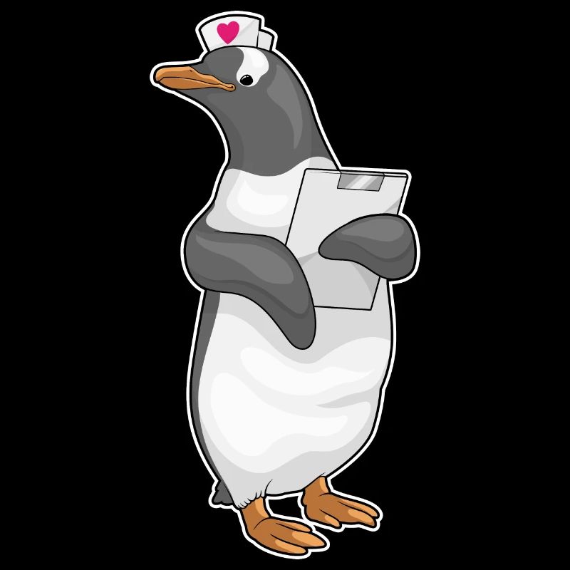 Stéthoscopes d’infirmières pingouins
