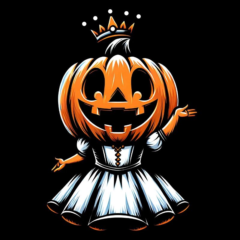Halloween Pumpkin Princess with Crown