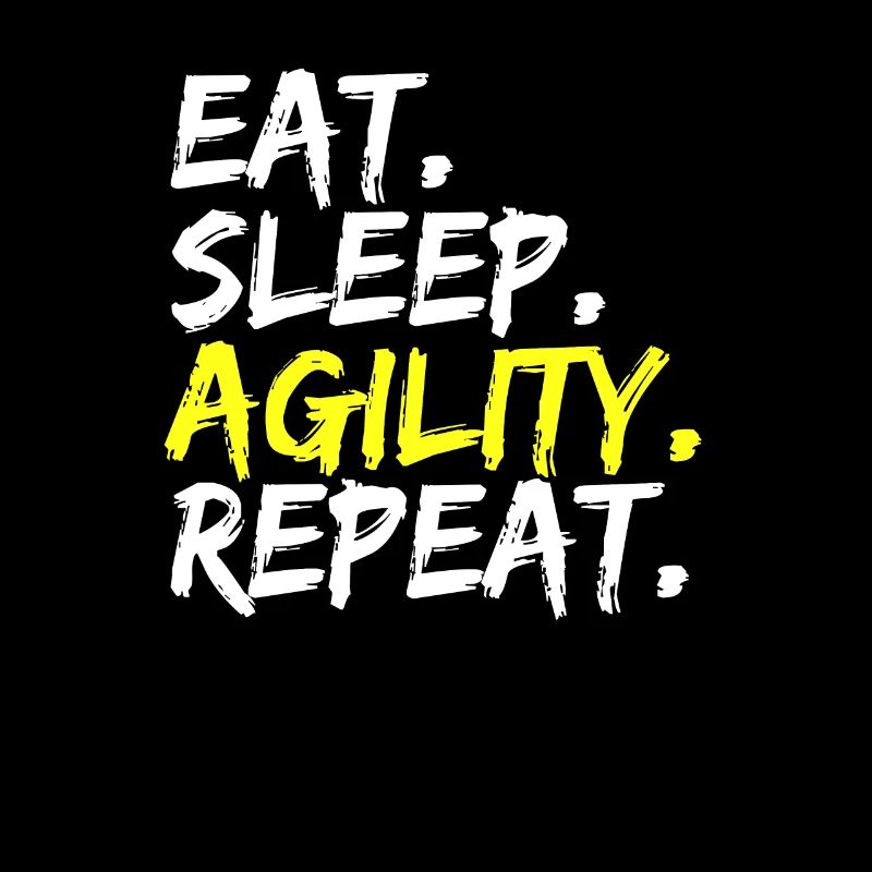 Eat Sleep Agility Repeat Dog Trainer Design