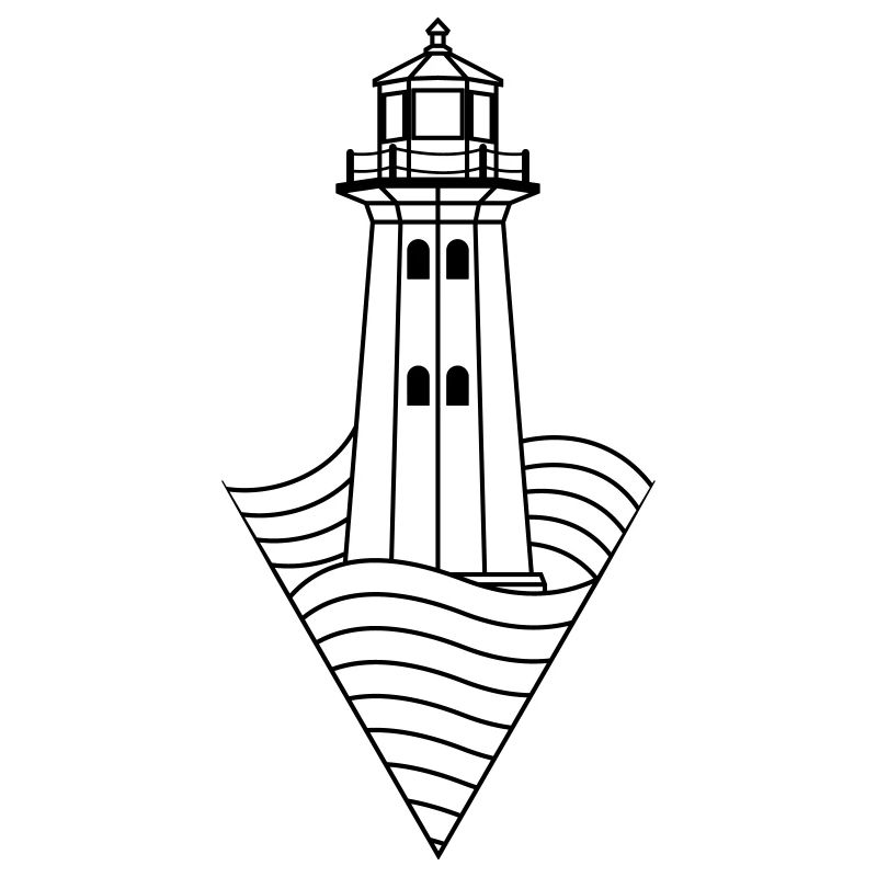 lighthouse symbol icon