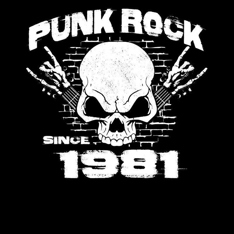 43rd Birthday - Punk Rock Since 1981 Skull Rock