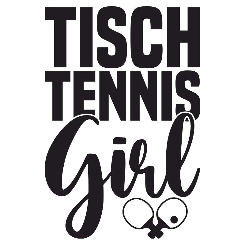Fille de tennis de table disant avec une batte de tennis de table