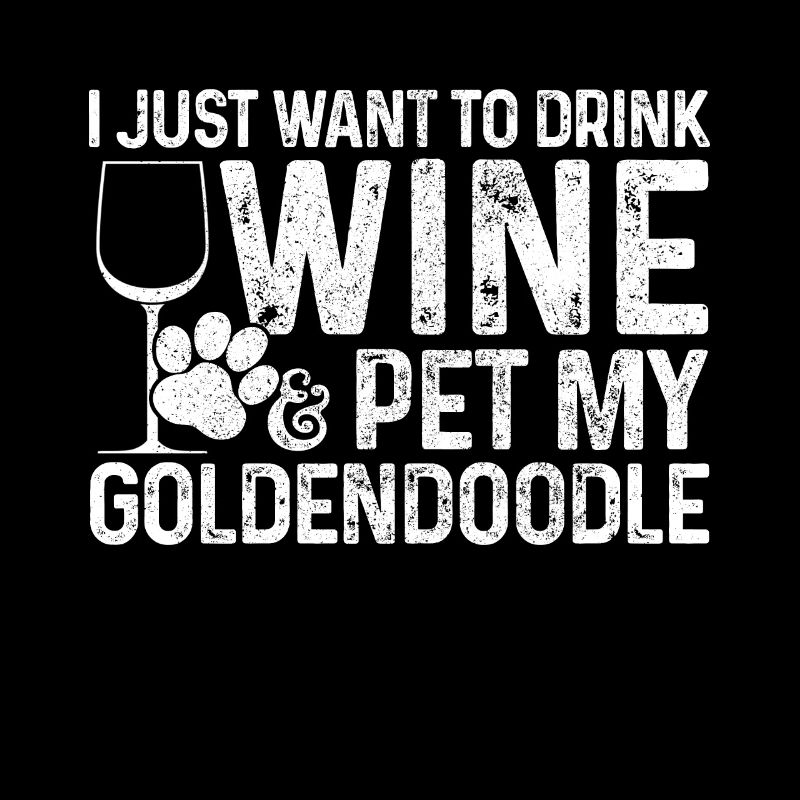Goldendoodle Dog Wine Gift