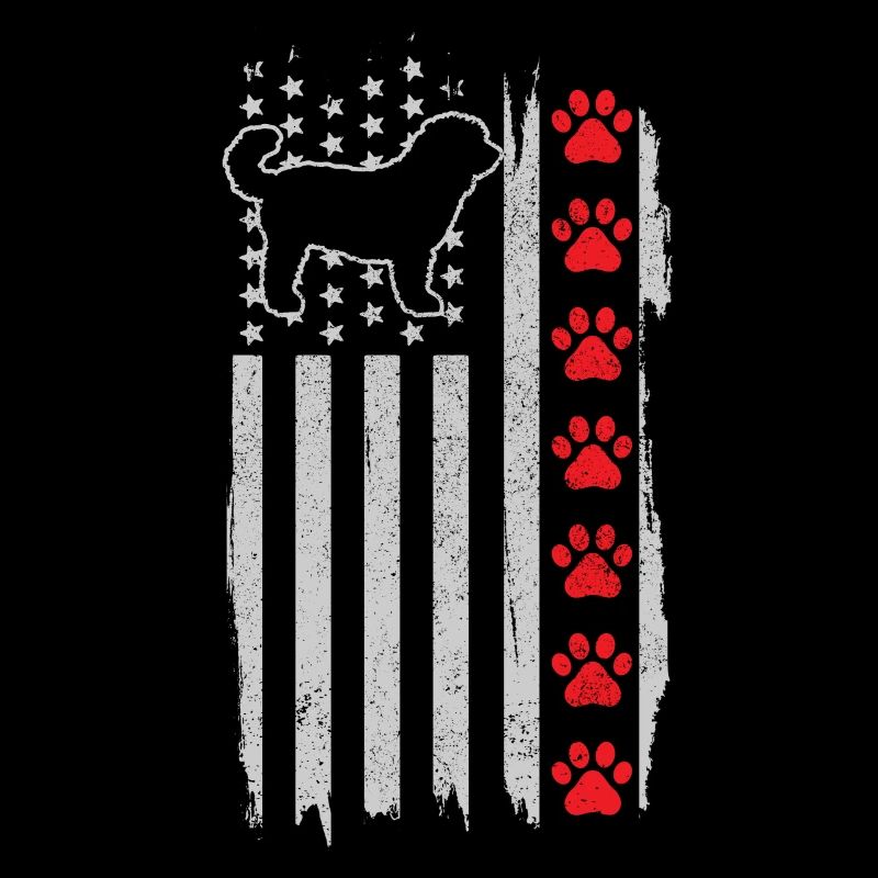 Goldendoodle Hund Amerika Geschenk